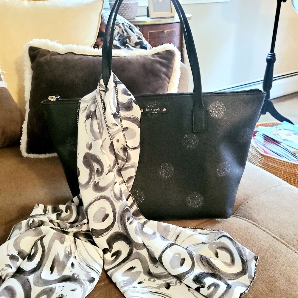 💯 Kate Spade♠️ Haven Lane Hani Polka Dot Tote